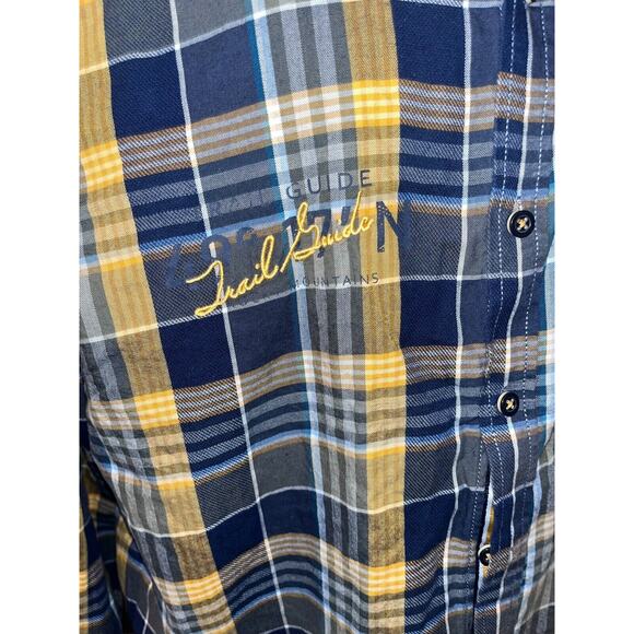 EUC Men's Casa Moda Casual Fit Shirt Size XXL Long Sleeve Plaid Pocket - Picture 11 of 13